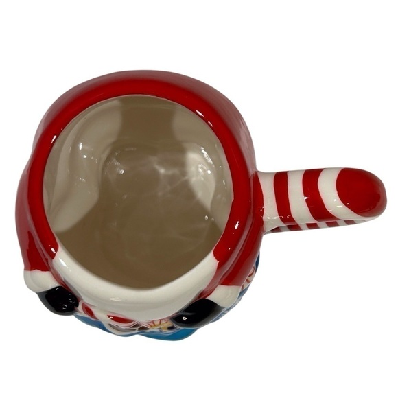 Santa/Toy Bag Mug 2-Pc Temp-tations Presentable Ovenware Red/Blue EUC - Picture 7 of 8